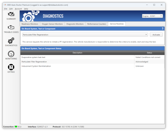 Скриншот программы OBD Auto Doctor 13